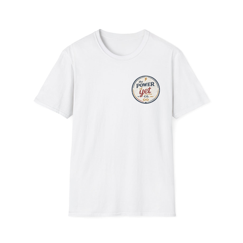 T-Shirt — The Power Yet Co. Retro Motivational Logo Tee