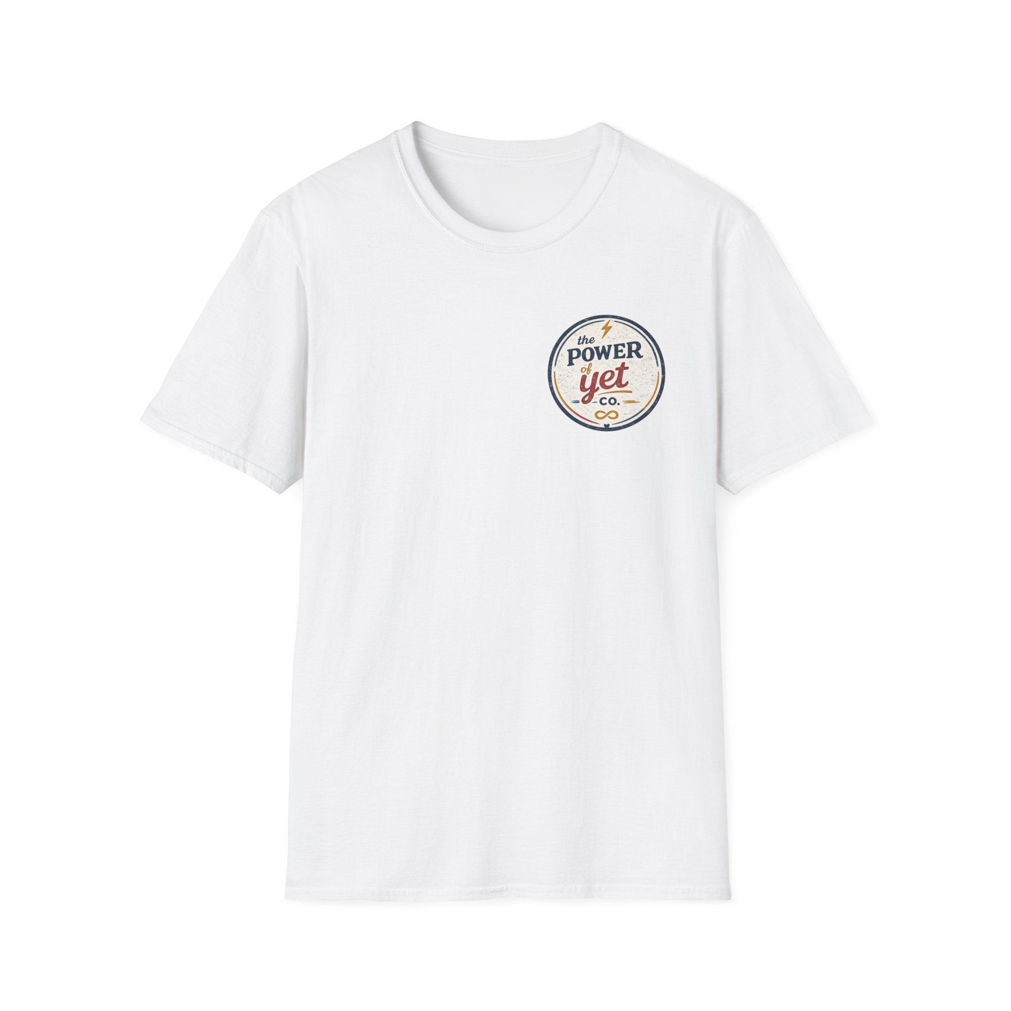 T-Shirt — The Power Yet Co. Retro Motivational Logo Tee