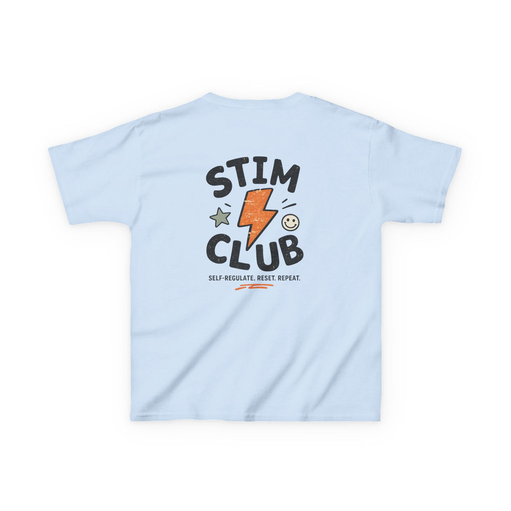 Stim Club Kids Tee — "Stim Club" Lightning Design Kids T-Shirt