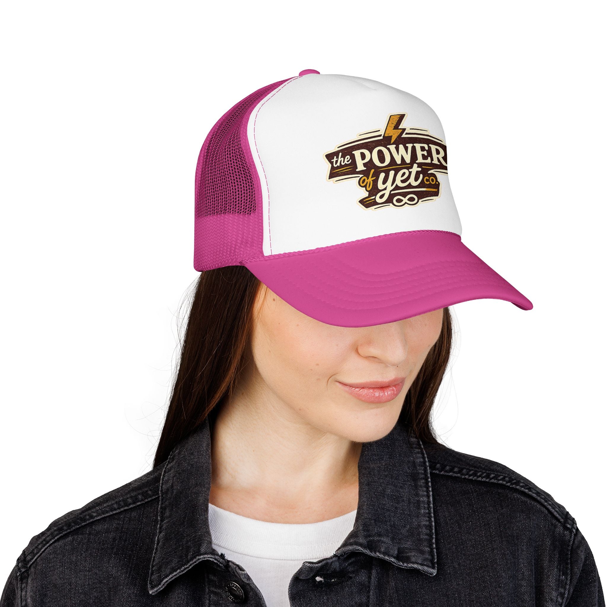 The Power of Yet Trucker Hat – Inspirational Mesh Foam Cap