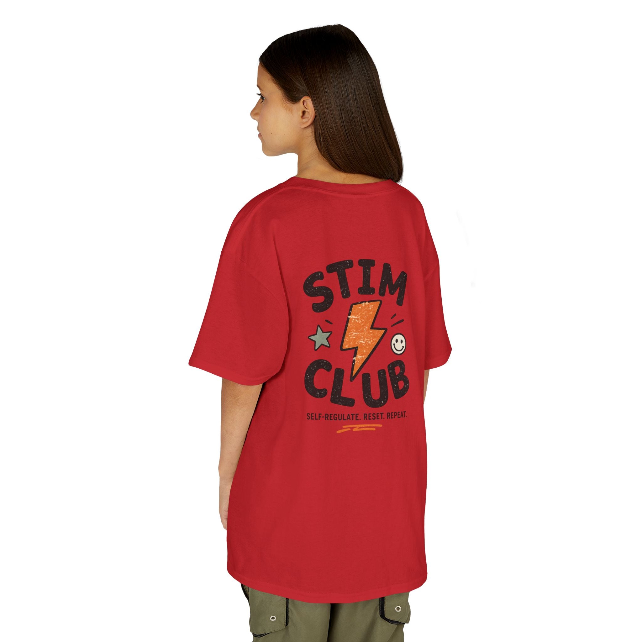 Stim Club Kids Tee — "Stim Club" Lightning Design Kids T-Shirt