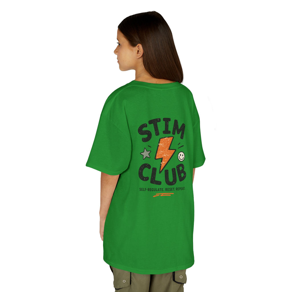 Stim Club Kids Tee — "Stim Club" Lightning Design Kids T-Shirt