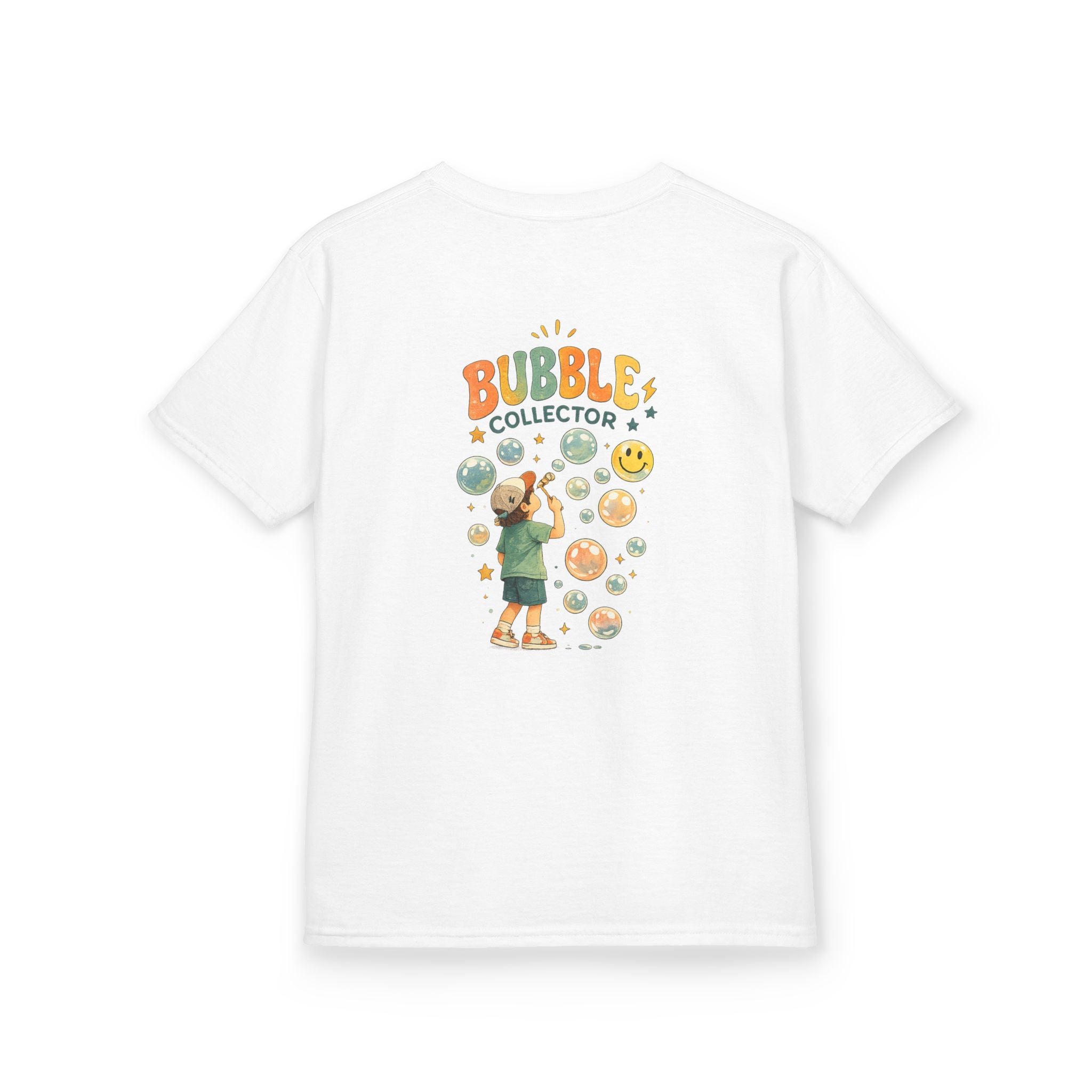 Kids T‑Shirt — "Bubble Collector" Cute Bubble Blower Tee for Kids