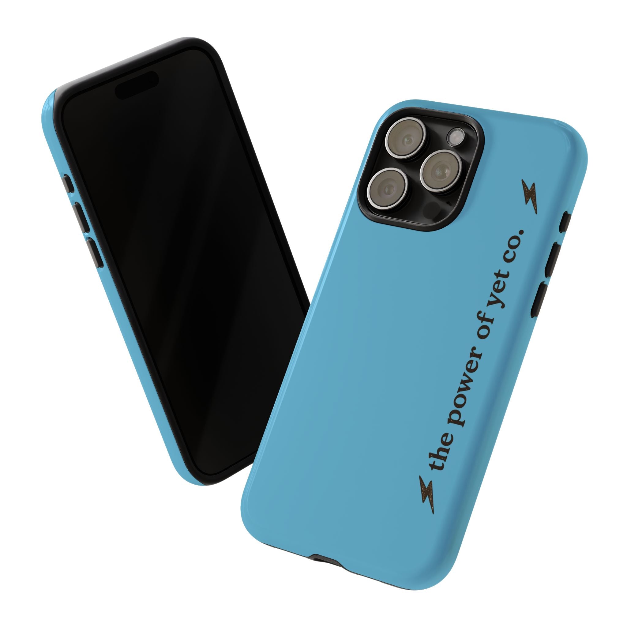 Phone Case — Blue "the power of yet co." Slim Protective Cover