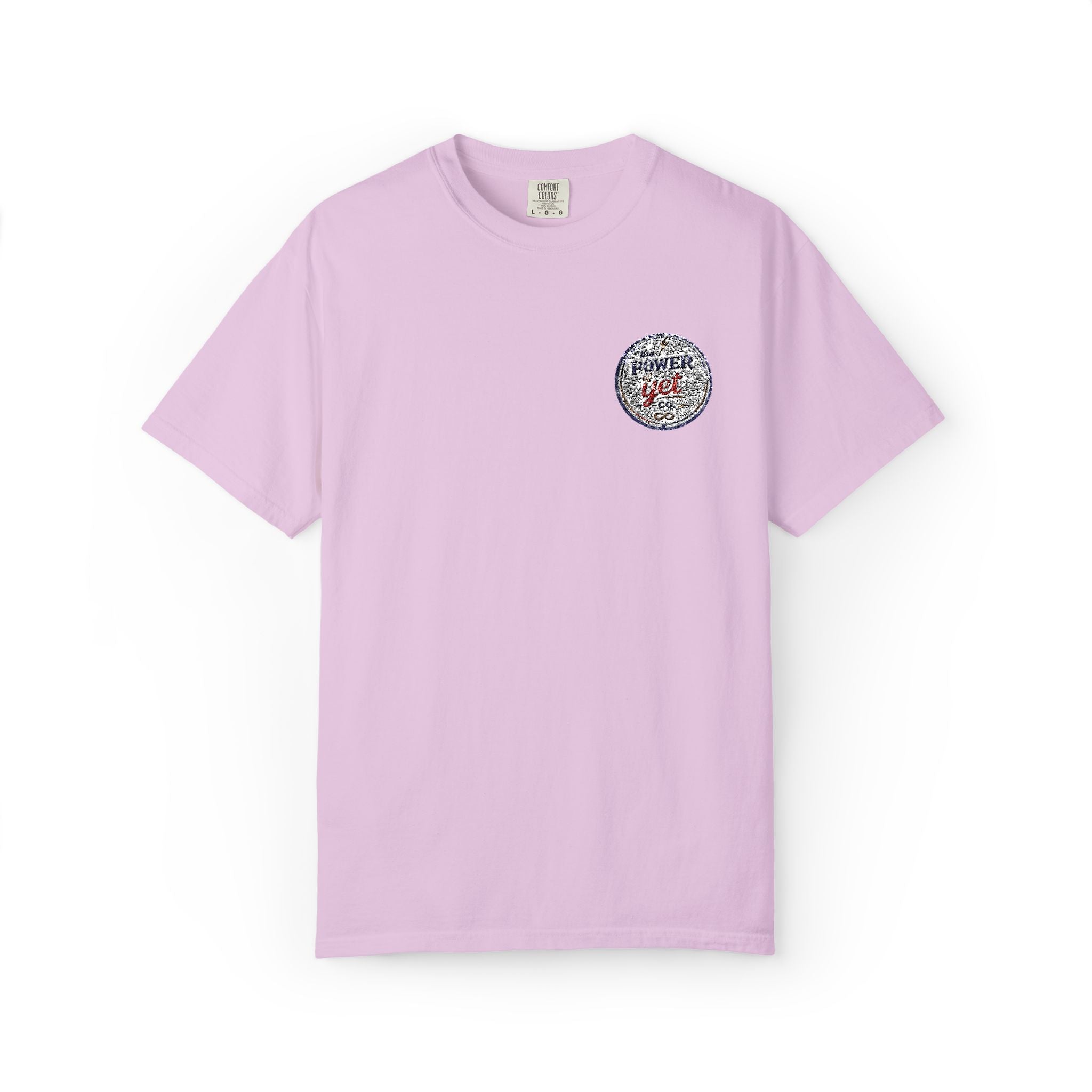 Vintage Travel Patch T-Shirt — 'I  NY' Retro Chest Logo