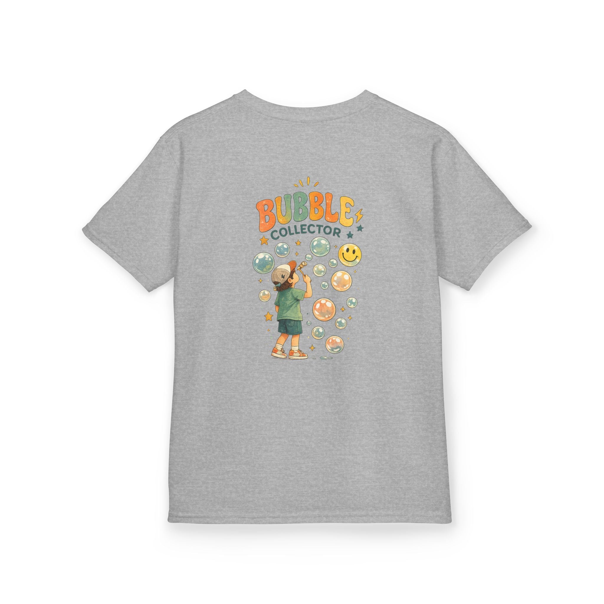 Kids T‑Shirt — "Bubble Collector" Cute Bubble Blower Tee for Kids