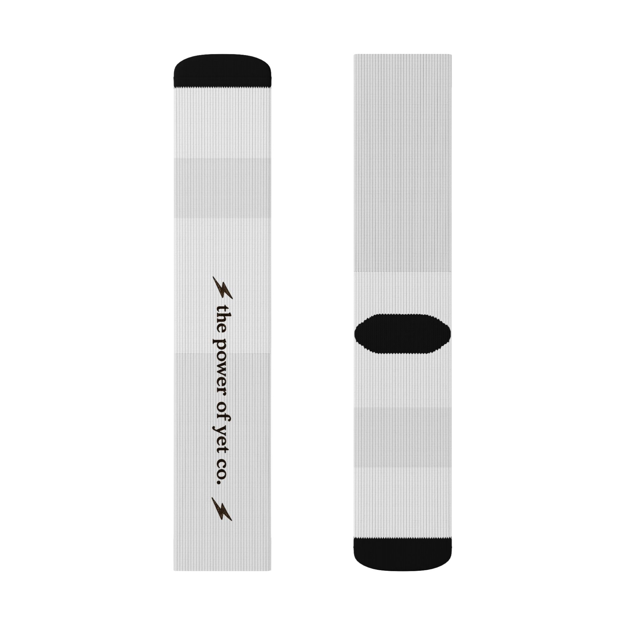 Custom Sublimation Socks — The Power of Yret Co. Athletic Crew Socks