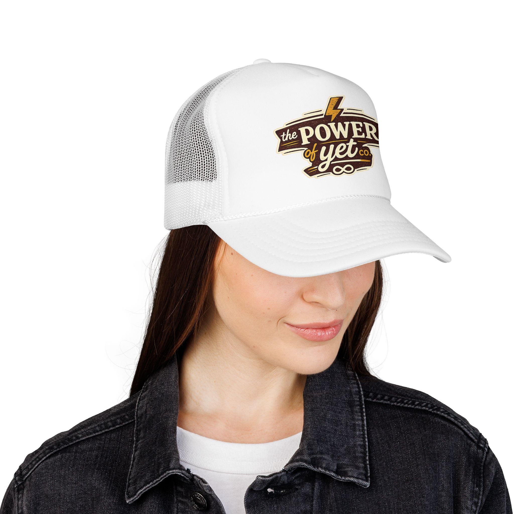 The Power of Yet Trucker Hat – Inspirational Mesh Foam Cap