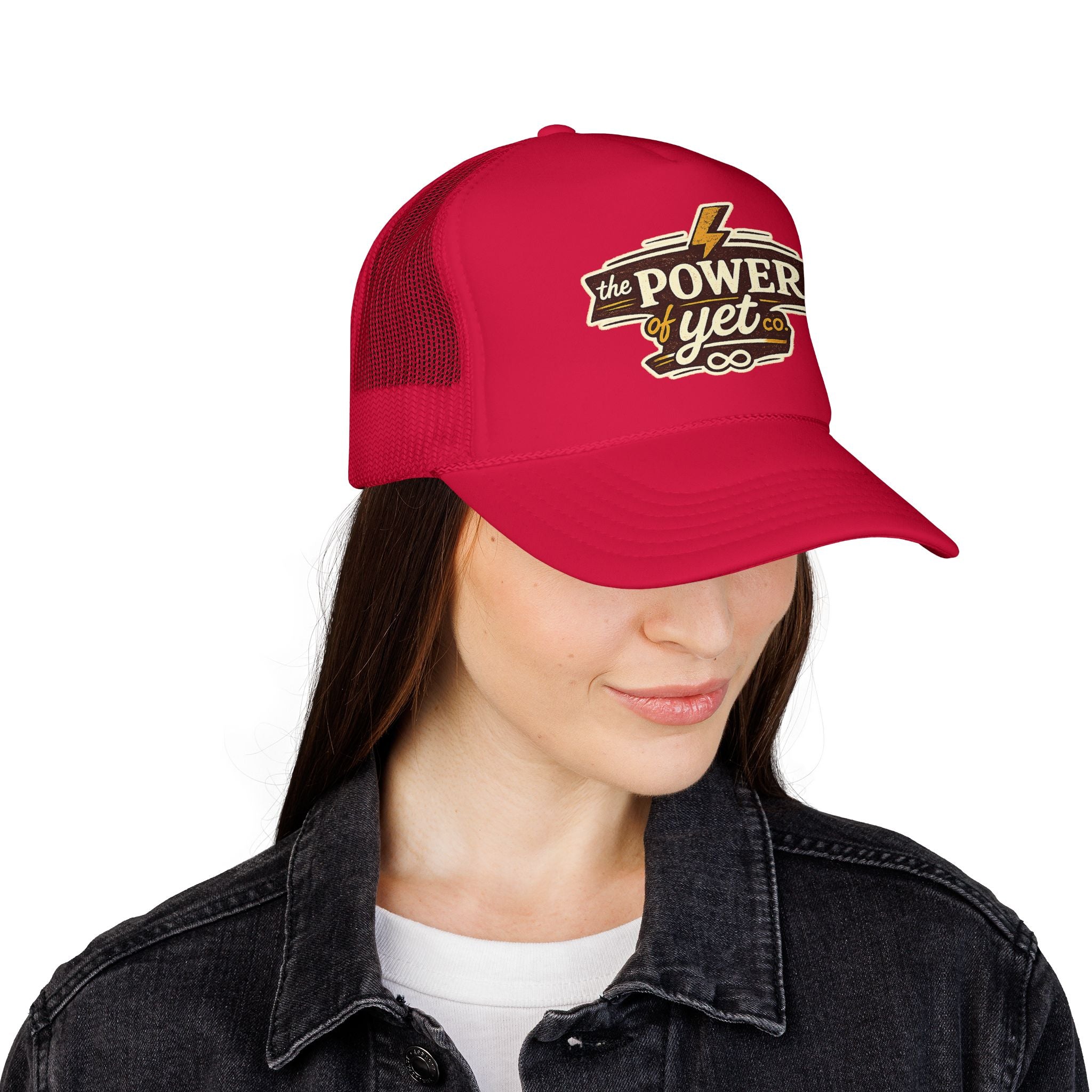 The Power of Yet Trucker Hat – Inspirational Mesh Foam Cap