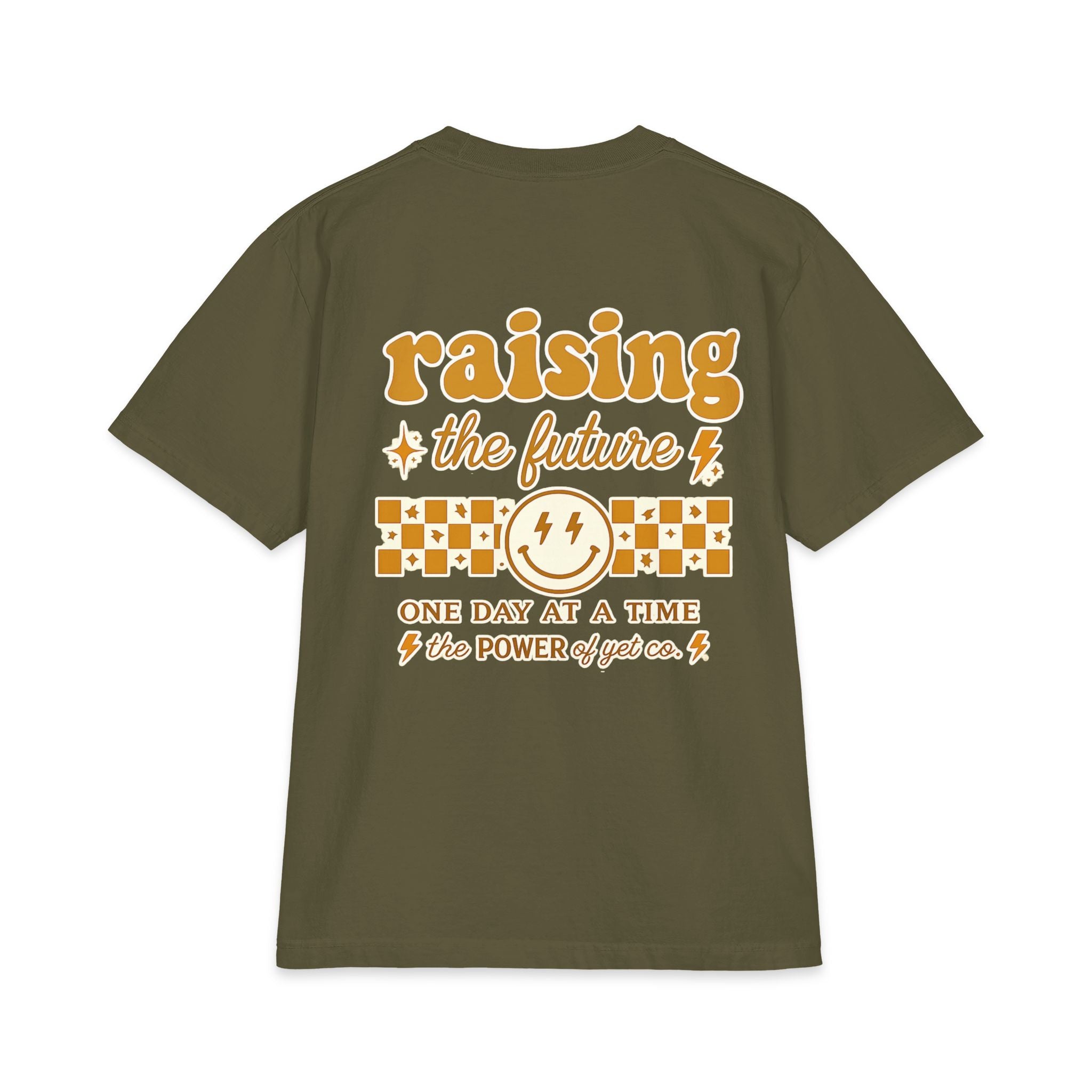 Raising the Future Tee — "One Day at a Time" Graphic T-Shirt