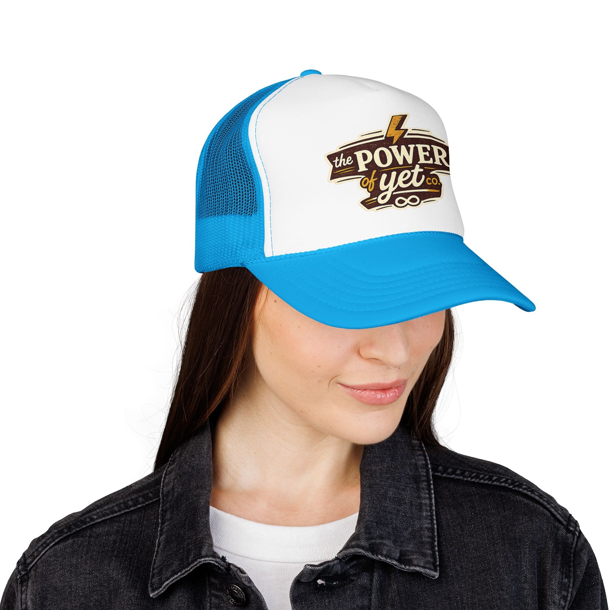 The Power of Yet Trucker Hat – Inspirational Mesh Foam Cap