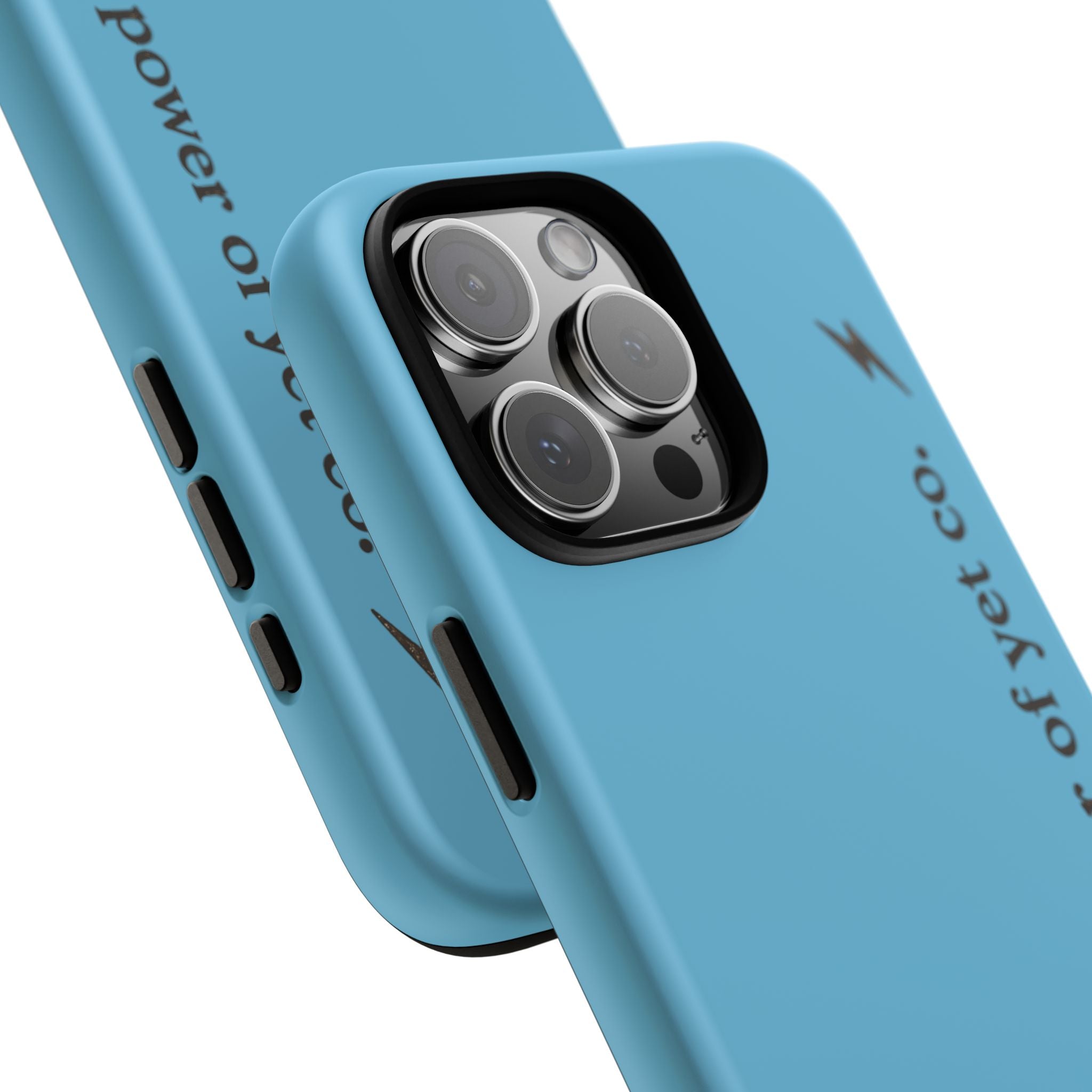 Phone Case — Blue "the power of yet co." Slim Protective Cover