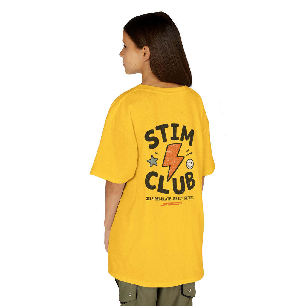 Stim Club Kids Tee — "Stim Club" Lightning Design Kids T-Shirt
