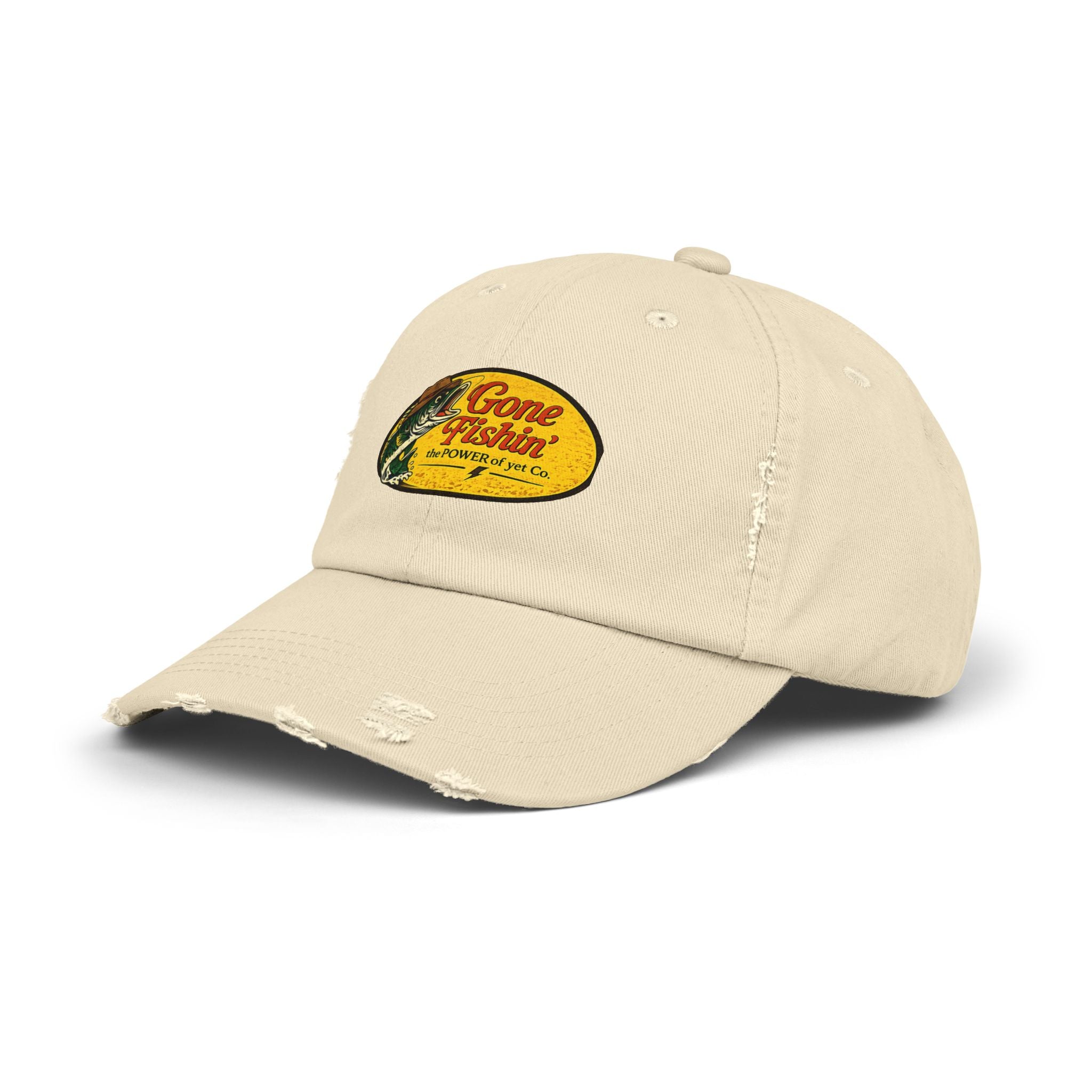 Gone Fishin' Distressed Baseball Cap – Vintage Fishing Hat