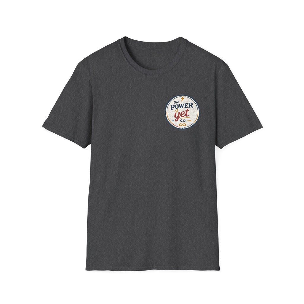 T-Shirt — The Power Yet Co. Retro Motivational Logo Tee