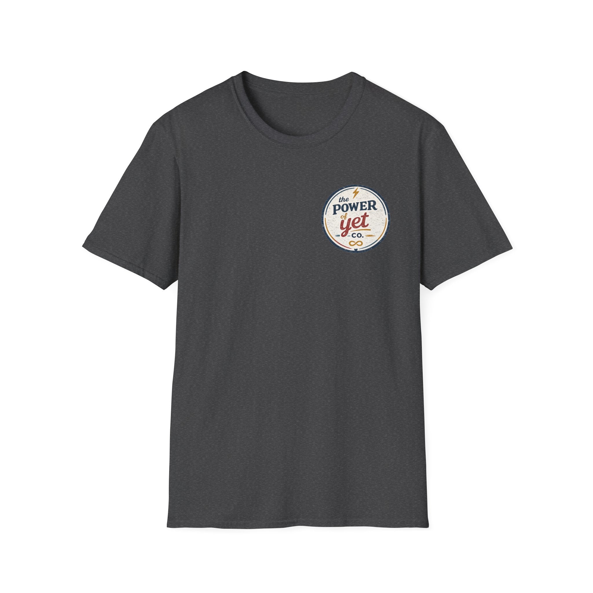 T-Shirt — The Power Yet Co. Retro Motivational Logo Tee